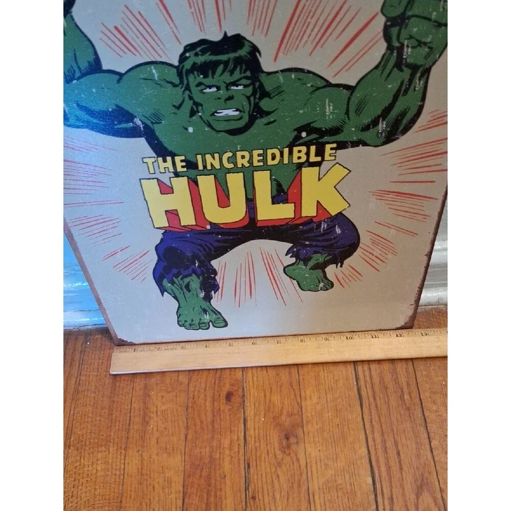 Marvel The Incredible Hulk Retro Wall Art Sign - Metal